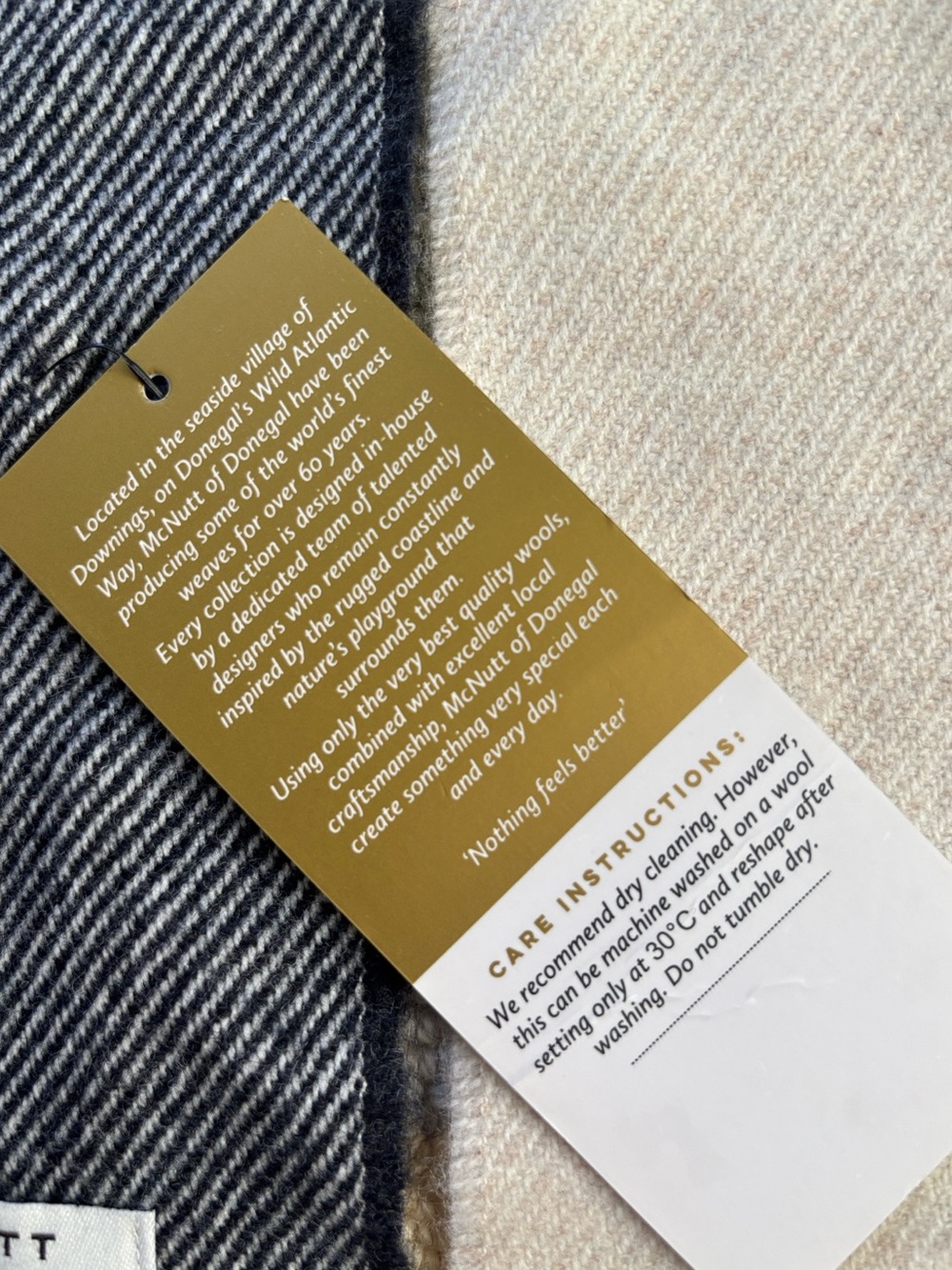 McNutt of Donegal Jasmine Ombré Merino Lambswool Scarf woven in Ireland NWT - Picture 6 of 15